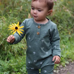 Onesie Évolutif Vert Eucalyptus Motif Eucalyptus