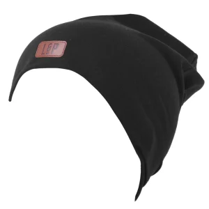 L&P Apparel - Tuque en coton 2 en 1 - Noir