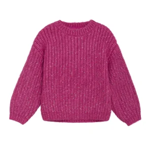 Tricot Manches Longues Fuchsia Fedora