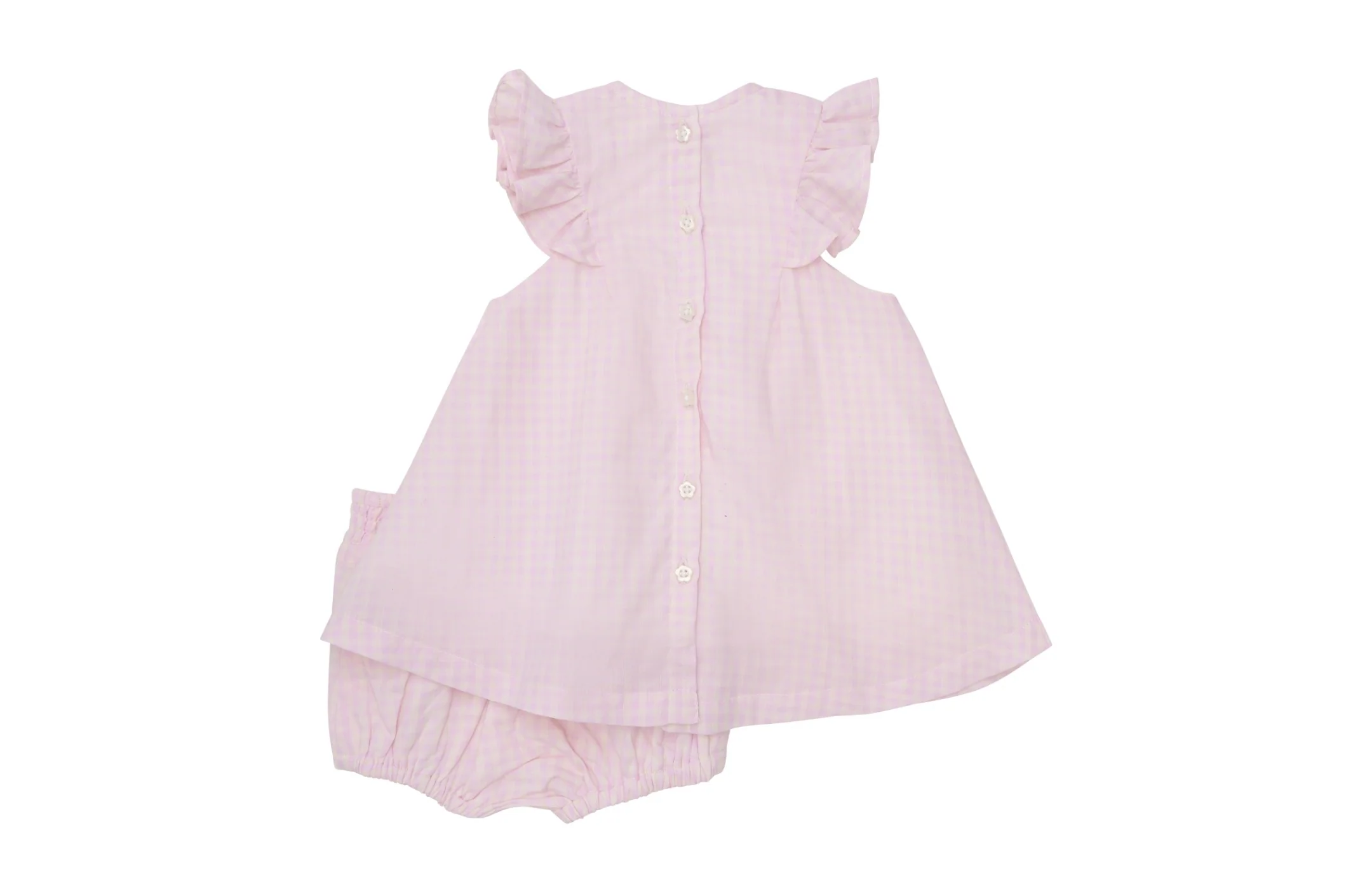 Ensemble 2 Pièces À Carreaux Rose Claire – Image 2