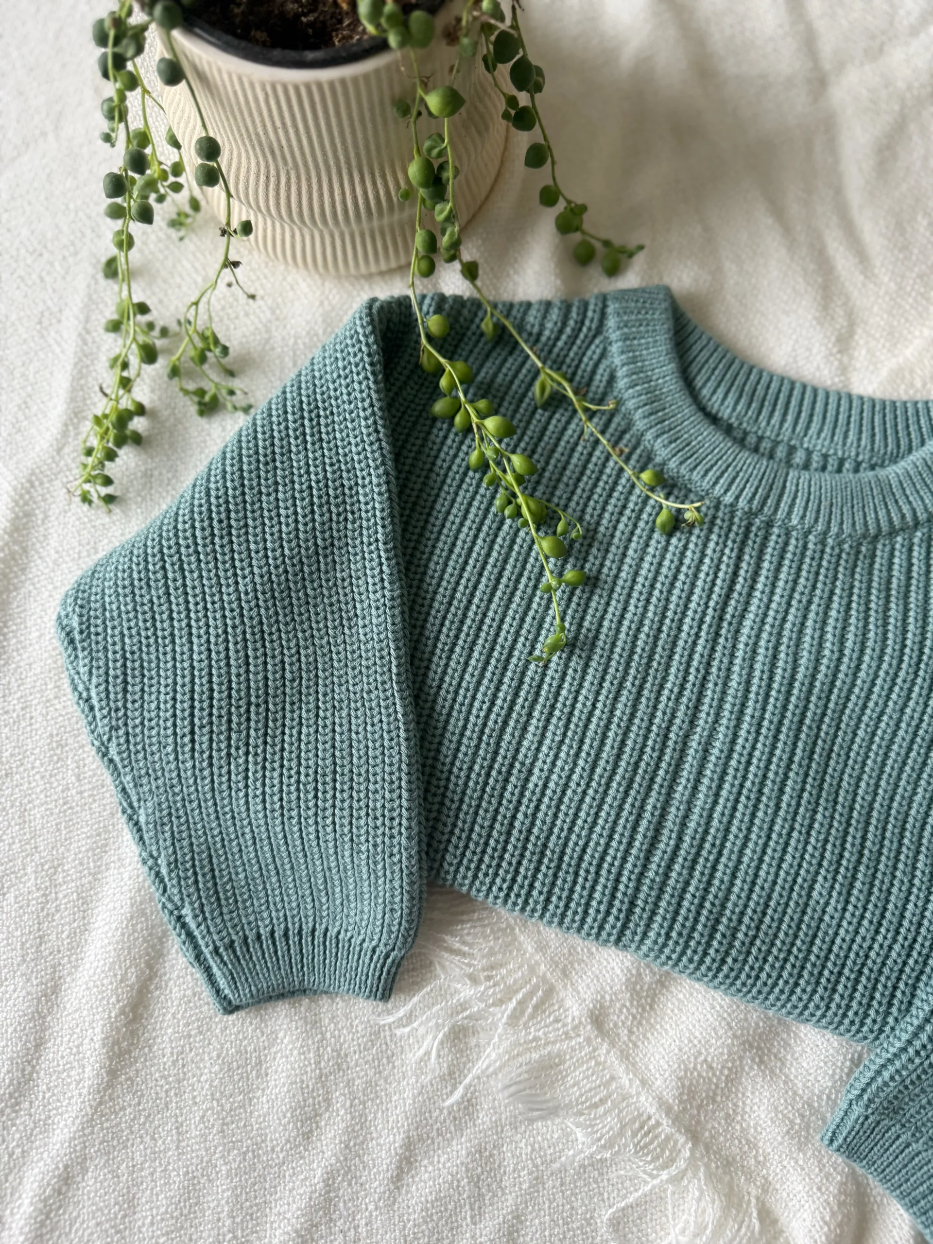 Chandail En Tricot Sarcelle