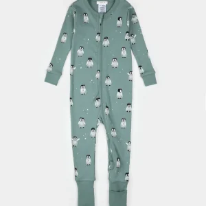 Dormeuse Convertible Sarcelle À Imprimé Bébé Pingouin