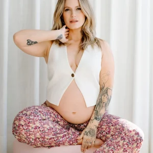 Veston Sans Manche Blanc