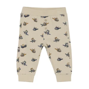 Pantalon Oxford Tan Avec Imprimés D’animaux Volants