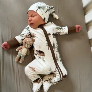 Pyjama Bambou Avec Pieds Moose