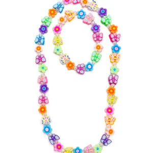 Great Pretenders - Ensemble collier et bracelet Flutter Flowers