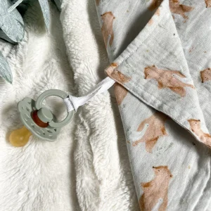 Mini Mousseline Réconfort Coton Biologique Ours & Oies