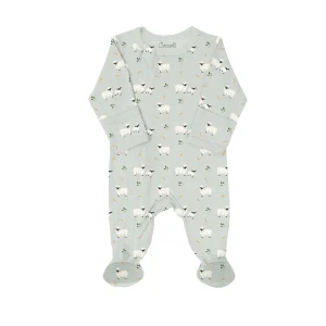 Pyjama En Modal Avec Pieds Mercure Avec Moutons