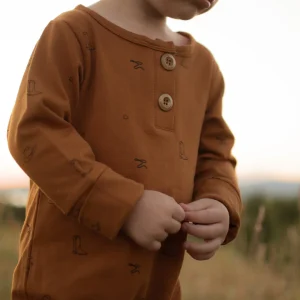 Onesie Évolutif Caramel Motifs Country