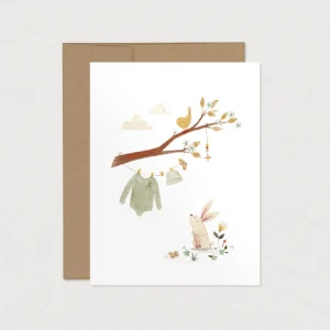 Mimosa - Carte de souhait- Géante - Douce attente