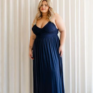 Robe Longue Adélaide Marine