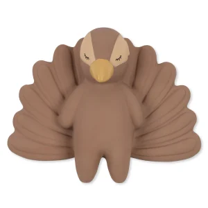 Anneau de dentition silicone Paon rose