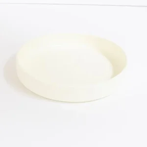 Assiette En Silicone Blanche Sans Ventouse