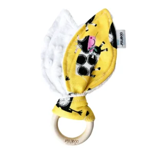 Anneau De Dentition Bois Oreille De Lapin Vache