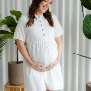 Robe Bianca Broderie Blanche