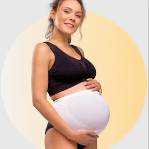 Bandeau De Grossesse Doux Blanc