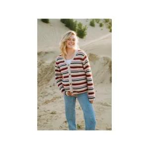 Rose Maternité - Cardigan à boutons - Rayé Multicolore