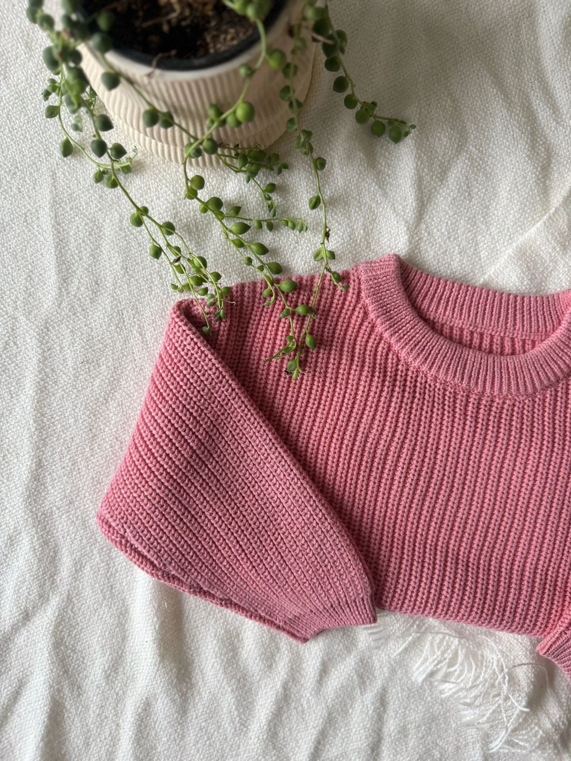 Chandail En Tricot Rose
