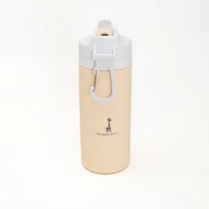 Micasso - Bouteille d'eau en silicone 450ml - Blanc crème