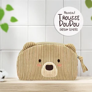 Trousse Doudou en velours cotelé pour les essentiels de bébé!