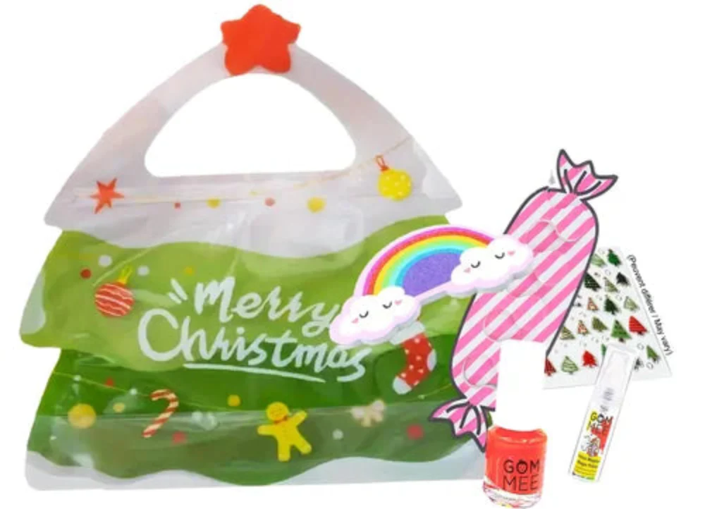 GOM-MEE - Sac cadeau manucure et pédicure - Sapin de noël