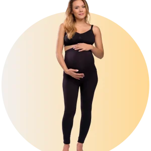 Legging De Maternité Sans Couture Noir