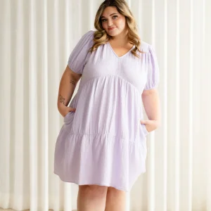 Rose Maternité - Robe Isalia - Lilas