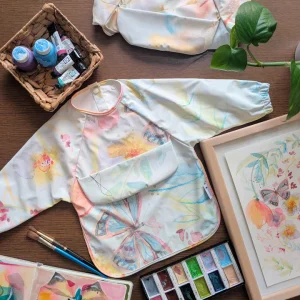 Micasso & Co - Bavette à manches longues - Soleil Fleuri Collaboration avec Lysa Jordan