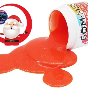 GOM-MEE - Peinture moussante pour le bain scintillante - Père-Noël Rouge