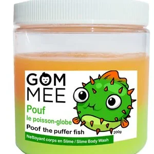 GOM-MEE - Nettoyant pour le corps Slime - Édition Limitée - 2 couleurs - Pouf le poisson globe