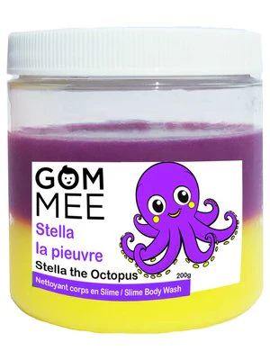 GOM-MEE - Nettoyant pour le corps Slime - Édition Limitée - 2 couleurs - Stella la pieuvre