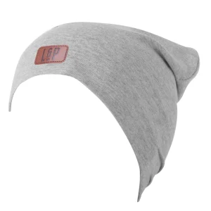 L&P Apparel - Tuque en coton 2 en 1 - Gris