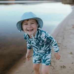 Jan & Jul - Chapeau ajustable pour bébé - Bleu Pâle